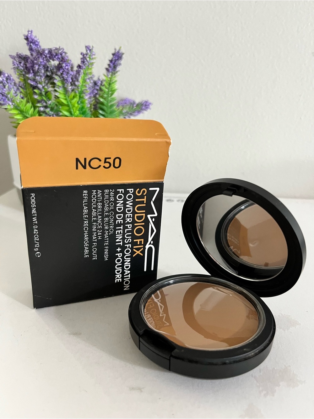 NC50~ MAC Studio Fix Powder Plus Foundation, 24HR Oil Control, 12g, New Formula